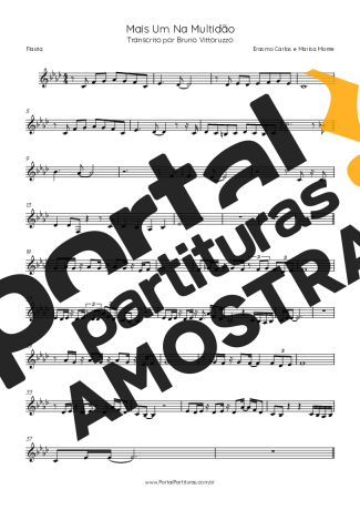 Erasmo Carlos e Marisa Monte  partitura para Flauta Transversal