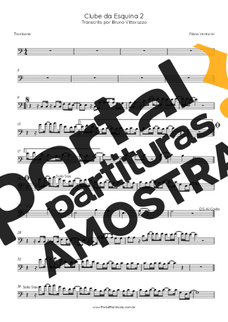 Flavio Venturine  partitura para Trombone