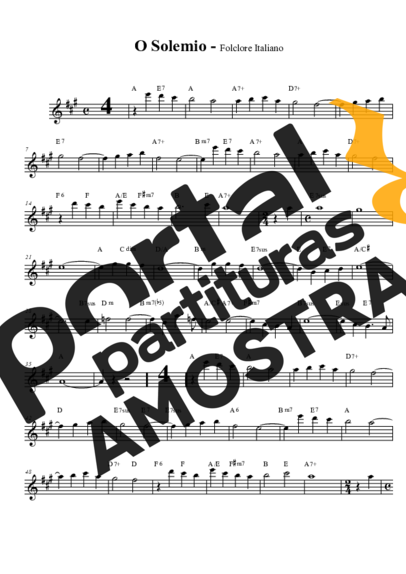 Folclore Italiano  partitura para Saxofone Alto (Eb)