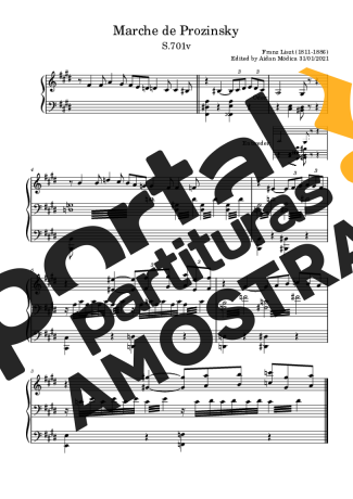 Franz Liszt  partitura para Piano