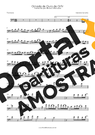 Gabriela Carvalho  partitura para Trombone