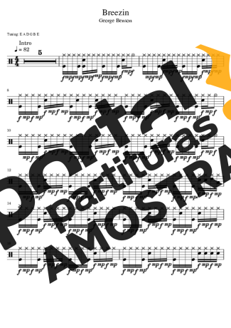 George Benson  partitura para Bateria