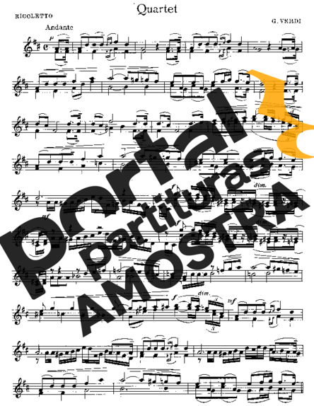 Giuseppe Verdi  partitura para Violino