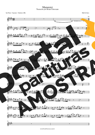 Hall & Oates  partitura para Clarinete (Bb)