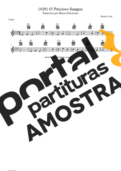 Harpa Cristã  partitura para Violão