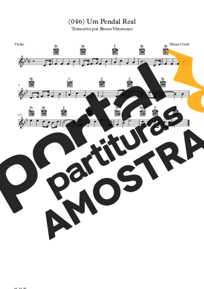 Harpa Cristã  partitura para Violão