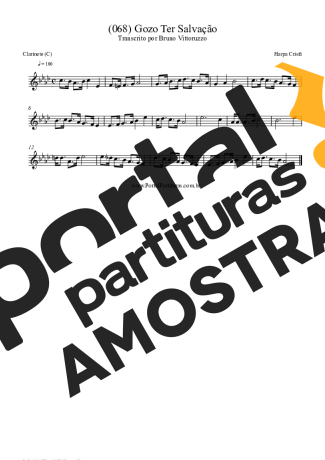 Harpa Cristã  partitura para Clarinete (C)