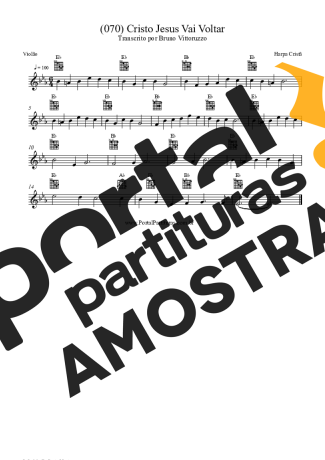 Harpa Cristã  partitura para Violão