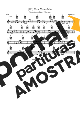 Harpa Cristã  partitura para Violão