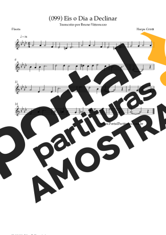 Harpa Cristã  partitura para Flauta Transversal