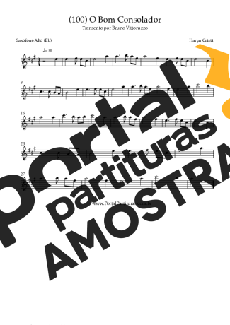 Harpa Cristã  partitura para Saxofone Alto (Eb)