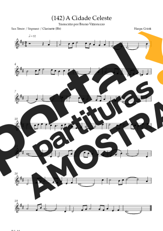 Harpa Cristã  partitura para Clarinete (Bb)