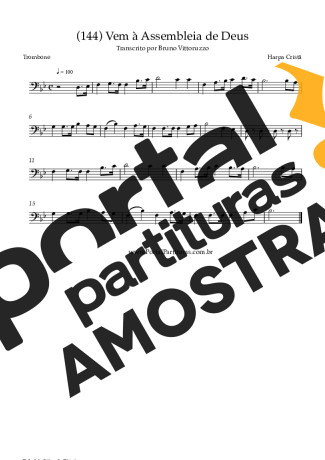 Harpa Cristã  partitura para Trombone