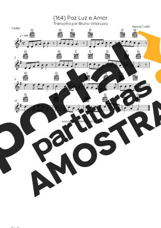 Harpa Cristã  partitura para Violão