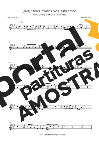 Harpa Cristã  partitura para Clarinete (Bb)