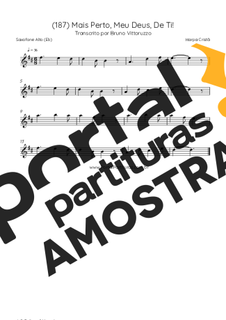 Harpa Cristã  partitura para Saxofone Alto (Eb)