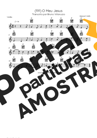 Harpa Cristã  partitura para Violão