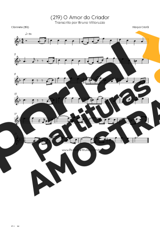 Harpa Cristã  partitura para Clarinete (Bb)