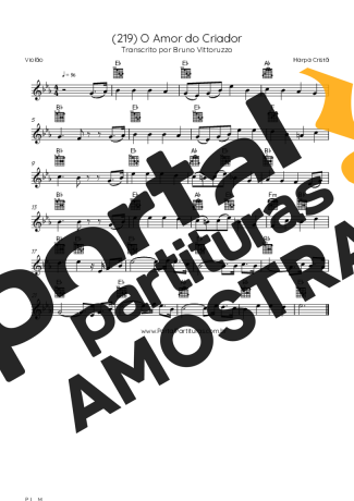 Harpa Cristã  partitura para Violão