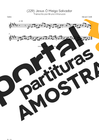 Harpa Cristã  partitura para Gaita