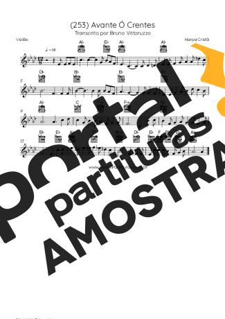 Harpa Cristã  partitura para Violão