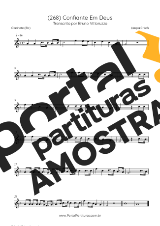 Harpa Cristã  partitura para Clarinete (Bb)