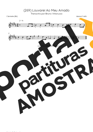 Harpa Cristã  partitura para Clarinete (Bb)