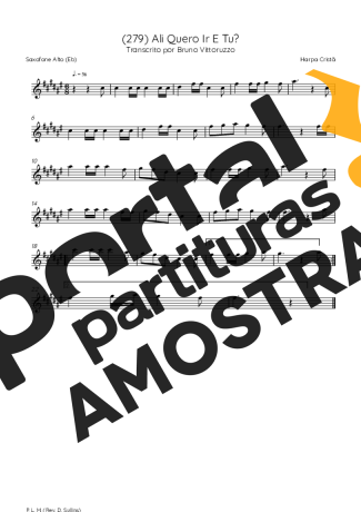 Harpa Cristã  partitura para Saxofone Alto (Eb)