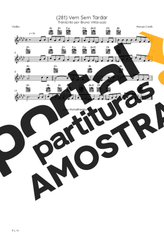 Harpa Cristã  partitura para Violão