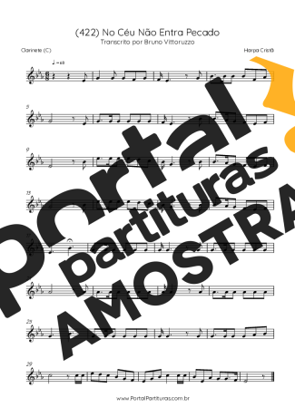 Harpa Cristã  partitura para Clarinete (C)