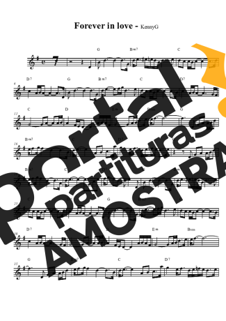 Kenny G Forever In Love partitura para Clarinete (Bb)