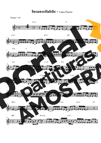Laura Pausini  partitura para Clarinete (Bb)