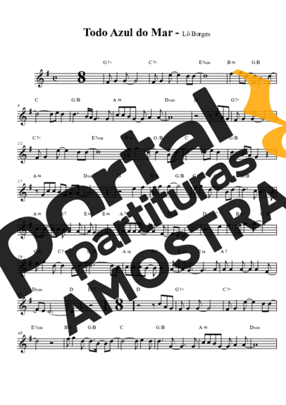 Lô Borges  partitura para Saxofone Alto (Eb)