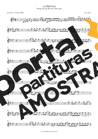 Los Lobos  partitura para Saxofone Tenor Soprano (Bb)