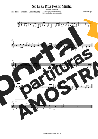 Mário Lago  partitura para Clarinete (Bb)