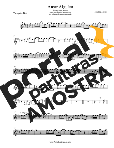Marisa Monte  partitura para Trompete
