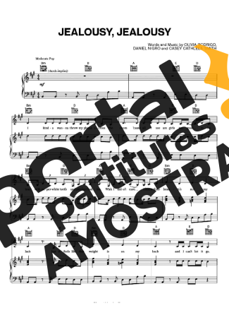 Olivia Rodrigo  partitura para Piano