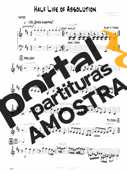 Pat Metheny  partitura para Guitarra