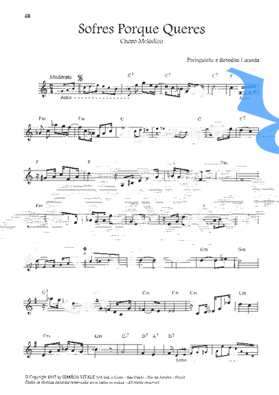 Pixinguinha  partitura para Violino