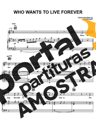 Queen  partitura para Piano