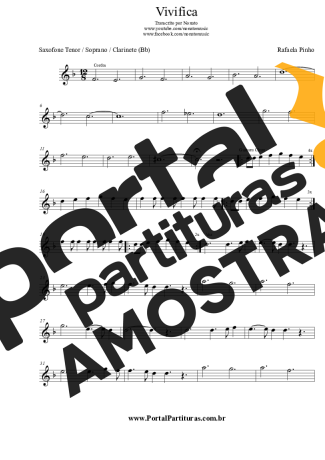 Rafaela Pinho  partitura para Clarinete (Bb)