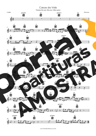 Rita Lee  partitura para Violão