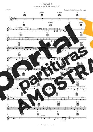 Roberto Carlos  partitura para Violão