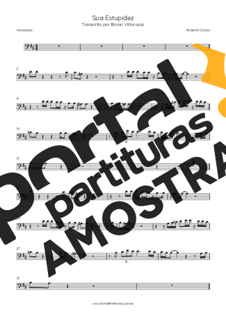 Roberto Carlos  partitura para Violoncelo