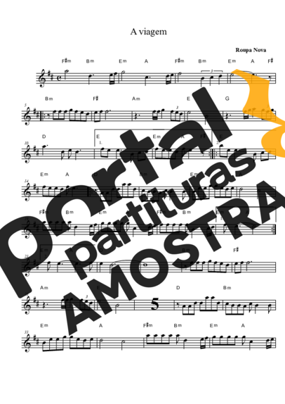 Roupa Nova  partitura para Saxofone Tenor Soprano (Bb)