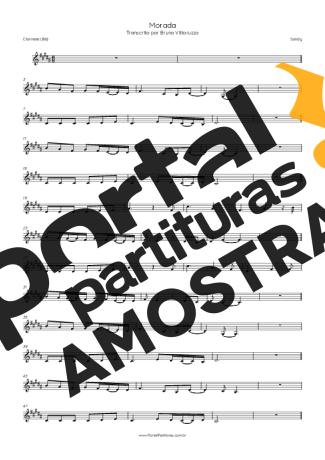 Sandy  partitura para Clarinete (Bb)