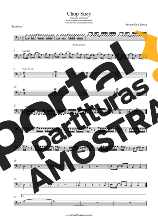 System Of A Down  partitura para Trombone