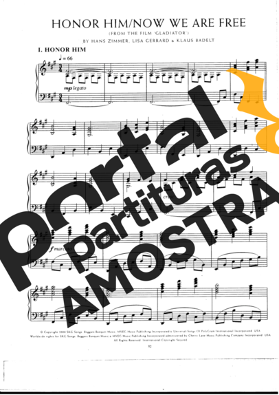 Movie Soundtracks (Temas de Filmes)  partitura para Piano