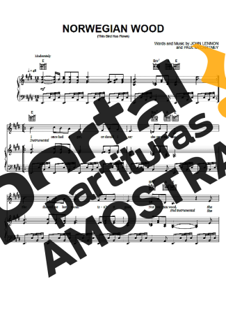 The Beatles  partitura para Piano