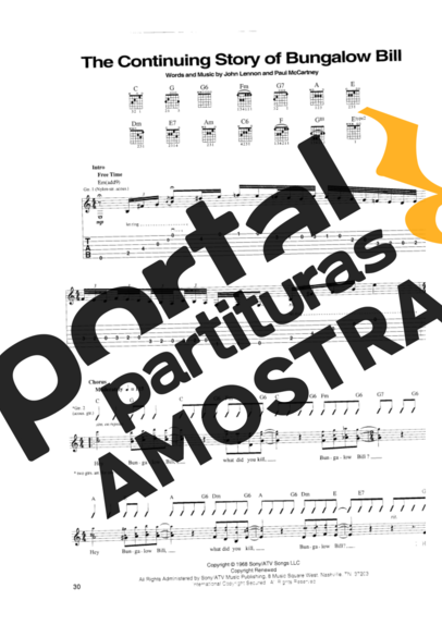 The Beatles  partitura para Guitarra